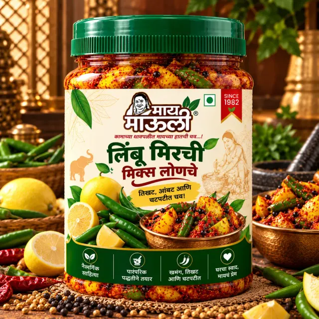 लिंबू मिरची मिक्स लोणचे